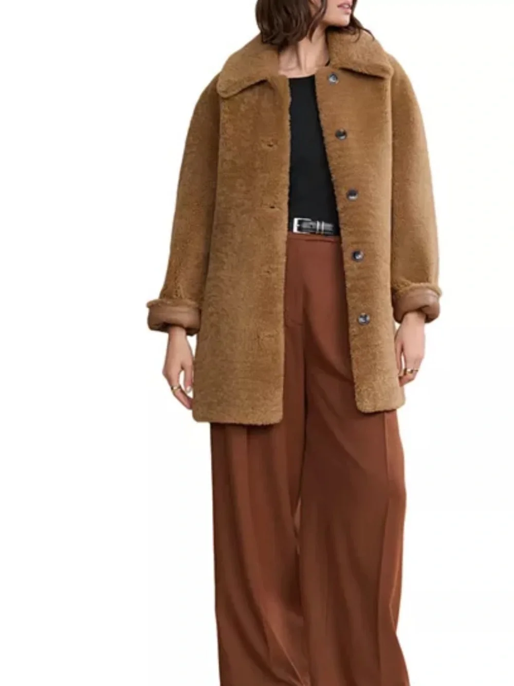 Jenni Kayne Aurora Reversible Shearling Coat size XS